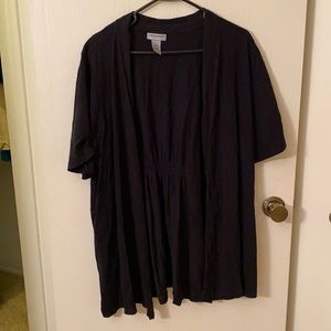 Catherines Black Short Sleeve Cardigan